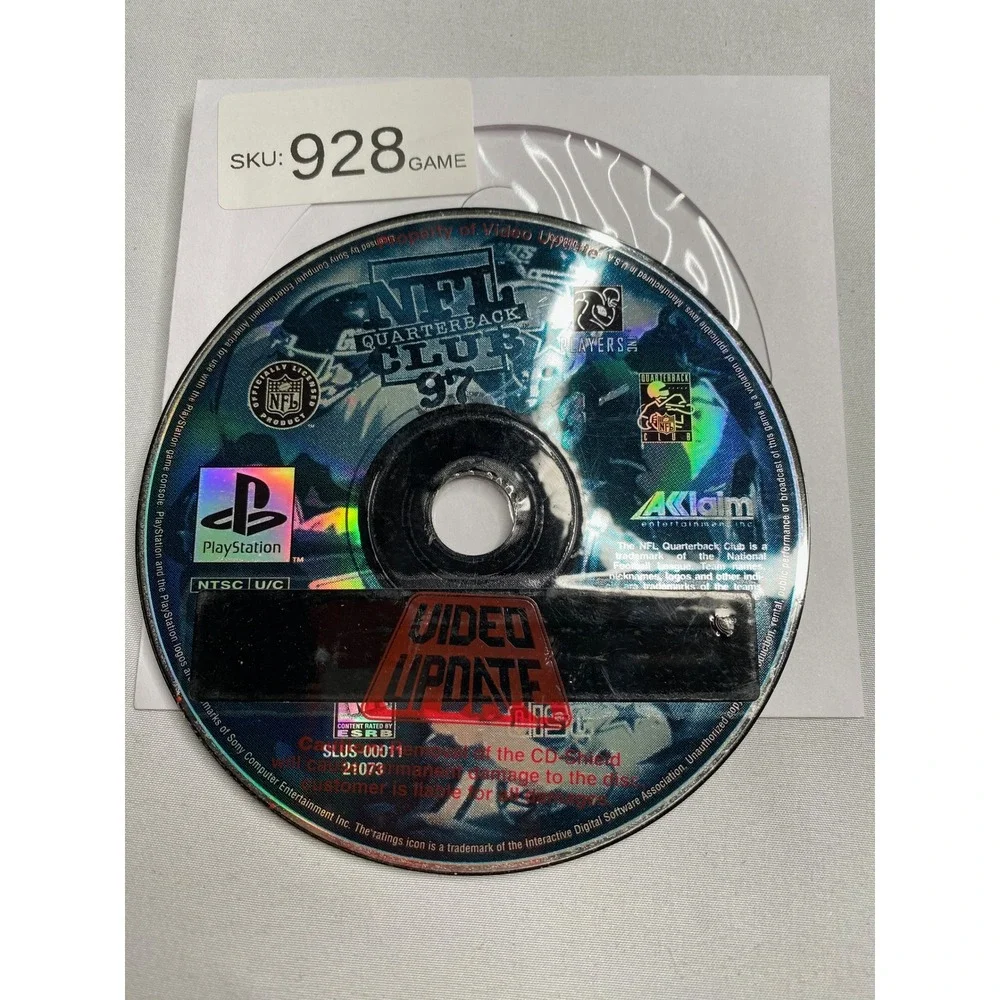 NFL Quarterback Club 97 Sony PlayStation PS1